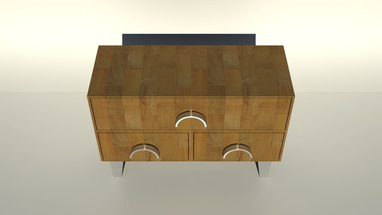Living Room Cupboard 3D model_2