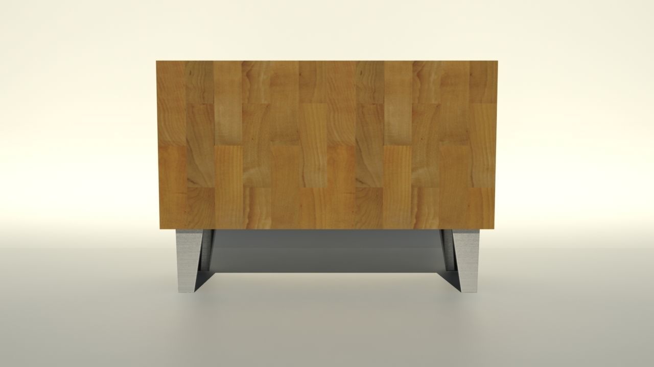 Living Room Cupboard 3D model_3