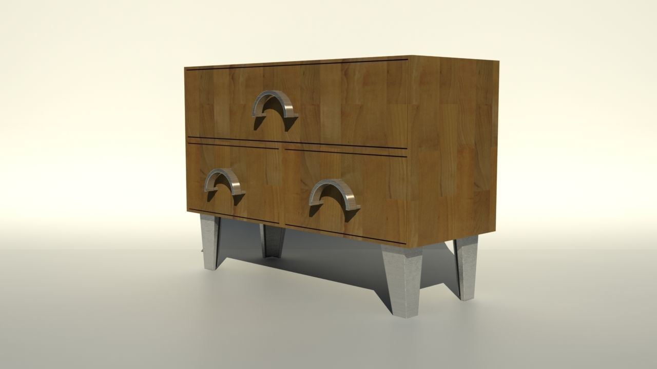 Living Room Cupboard 3D model_4