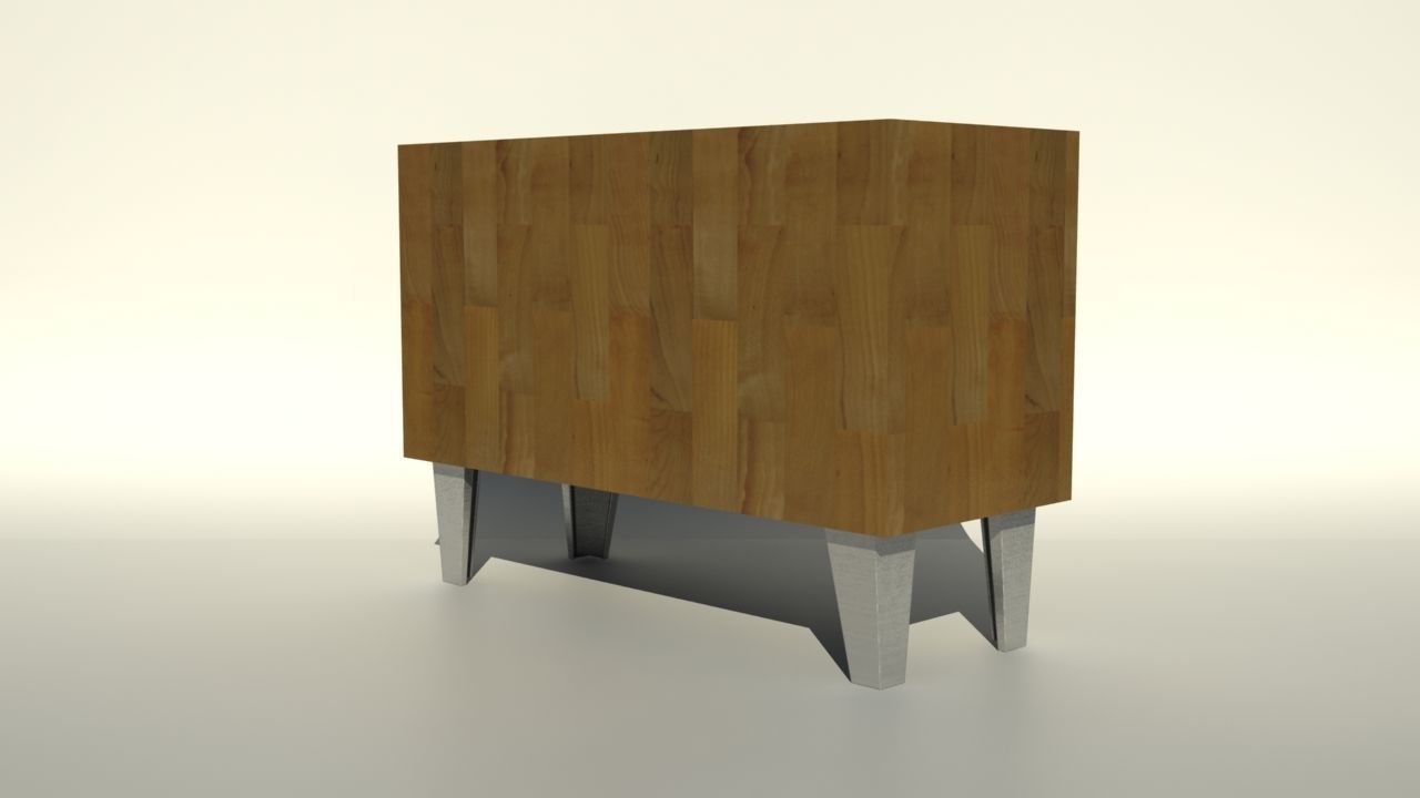 Living Room Cupboard 3D model_9