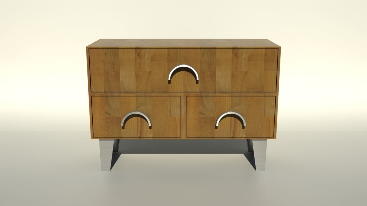 Living Room Cupboard 3D model_5