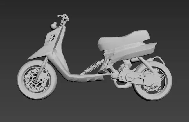 mbk booster spirit rx SPITRO 3D print model_0