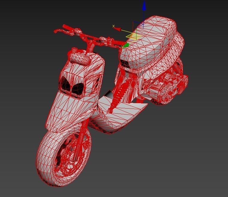 mbk booster spirit rx SPITRO 3D print model_3