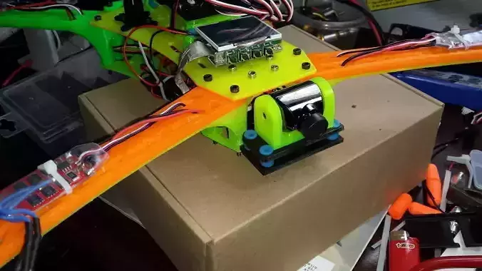 Anti-Vibration Dampening for Foxtech Horyzon HD v3 camera or ... Free 3D print model