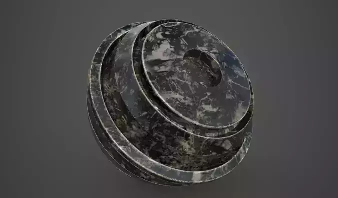 Black Marble substance painter smart material Texture