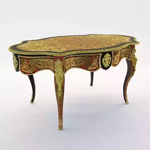 Salon table of Boulle style - France - 19th century 3D model