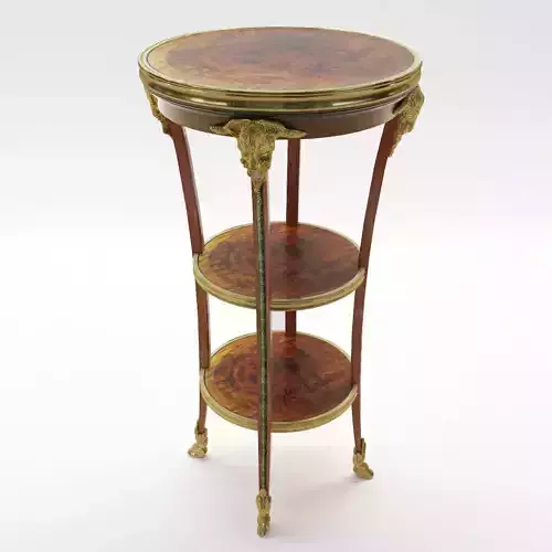 Neoclassical salon etagere - France about 1900 3D model