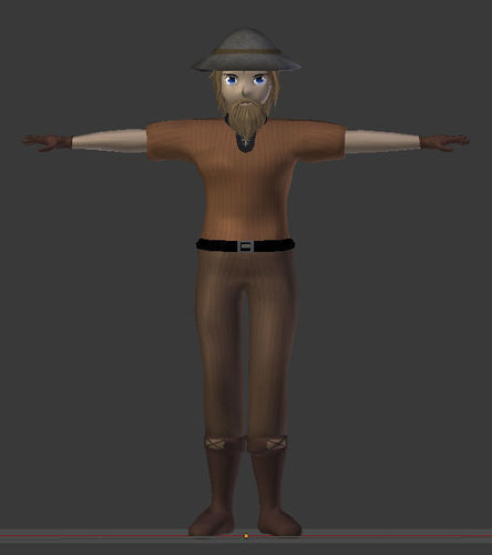 Dracon85 Variable Villager Male Low-poly 3D model