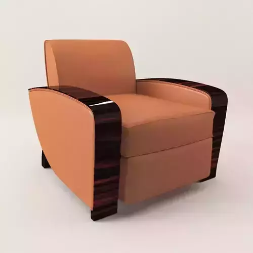 Armchair - Art Deco 1920 3D model