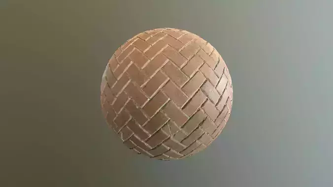 Brick Floor PBR Texture