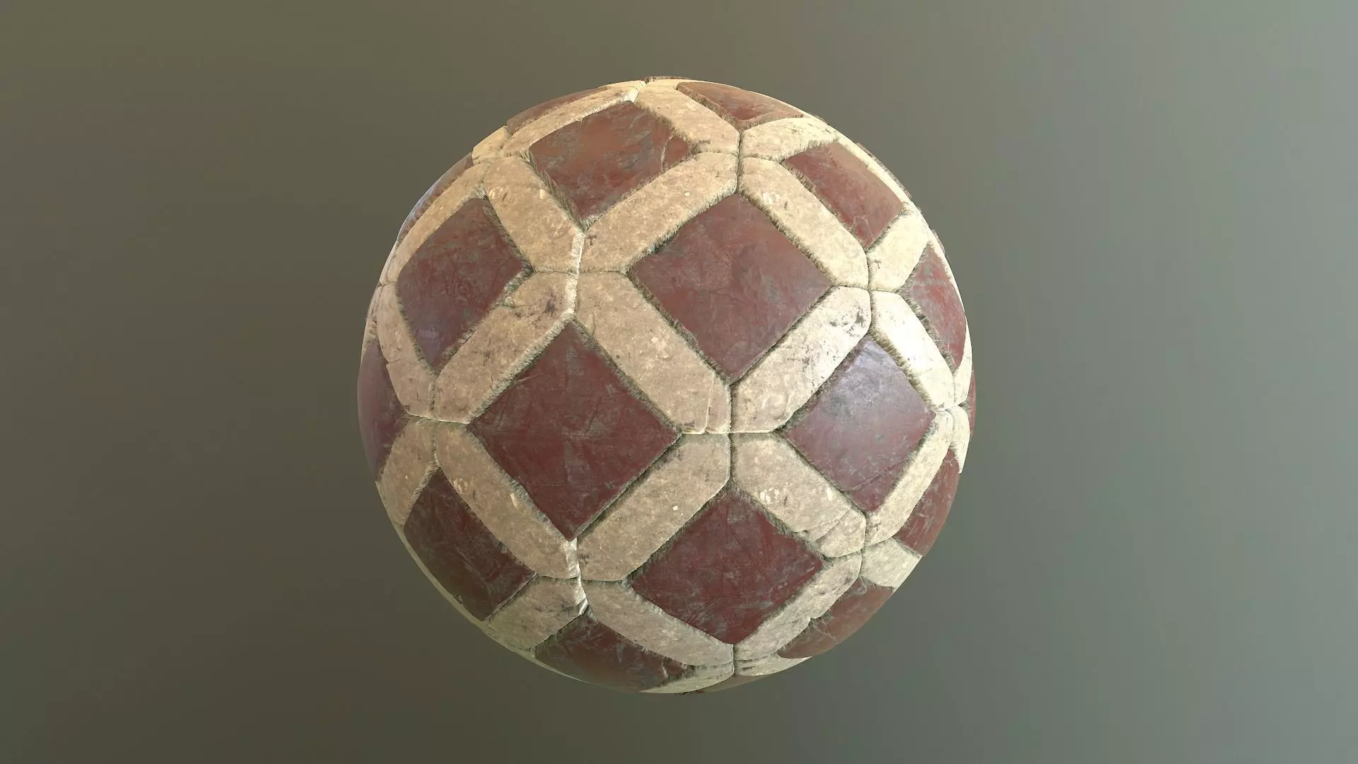 Stone Checker Floor PBR Texture_0