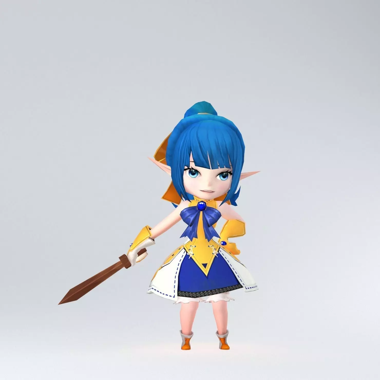 Gameready-Cena legend of zelda Low-poly 3D model_0