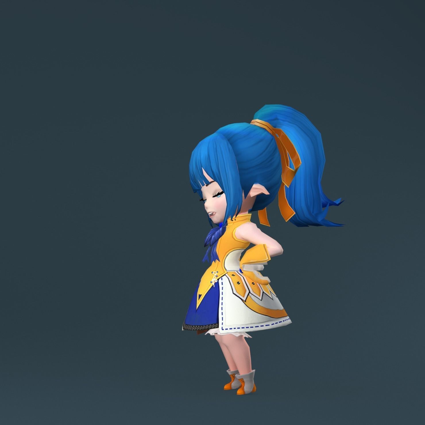 Gameready-Cena legend of zelda Low-poly 3D model_3