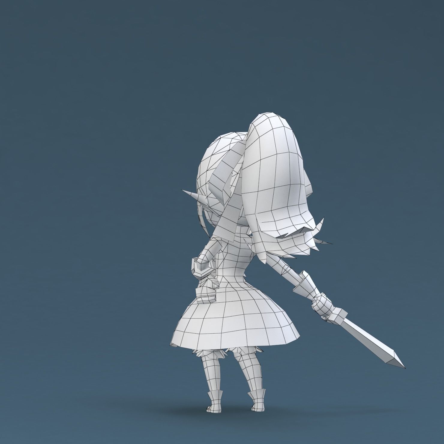 Gameready-Cena legend of zelda Low-poly 3D model_10