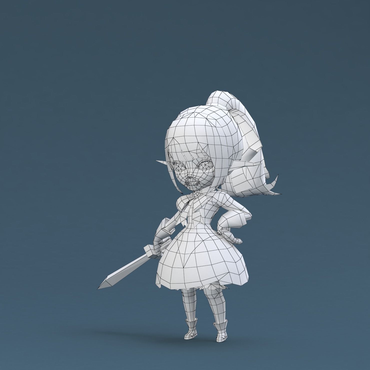 Gameready-Cena legend of zelda Low-poly 3D model_8