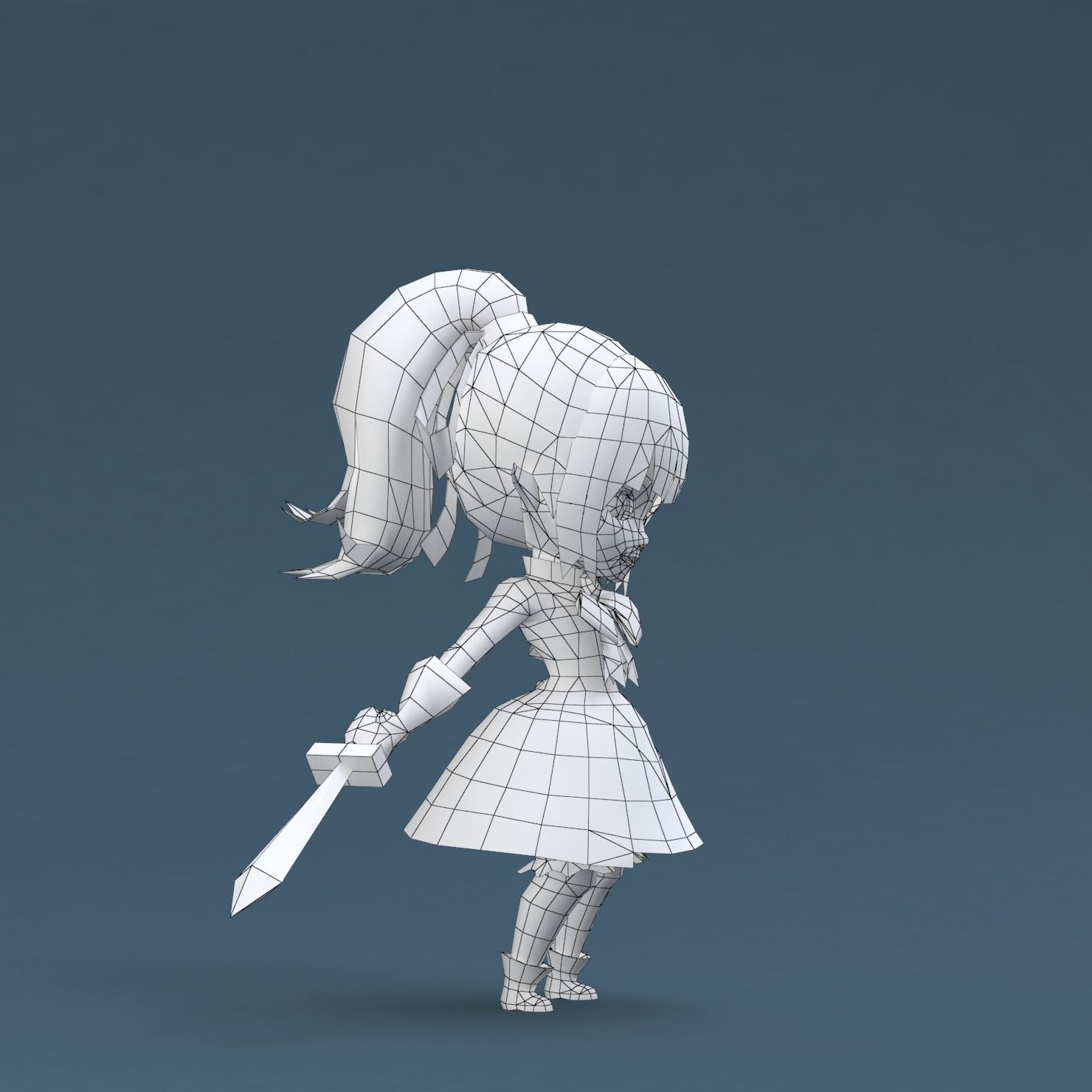 Gameready-Cena legend of zelda Low-poly 3D model_12