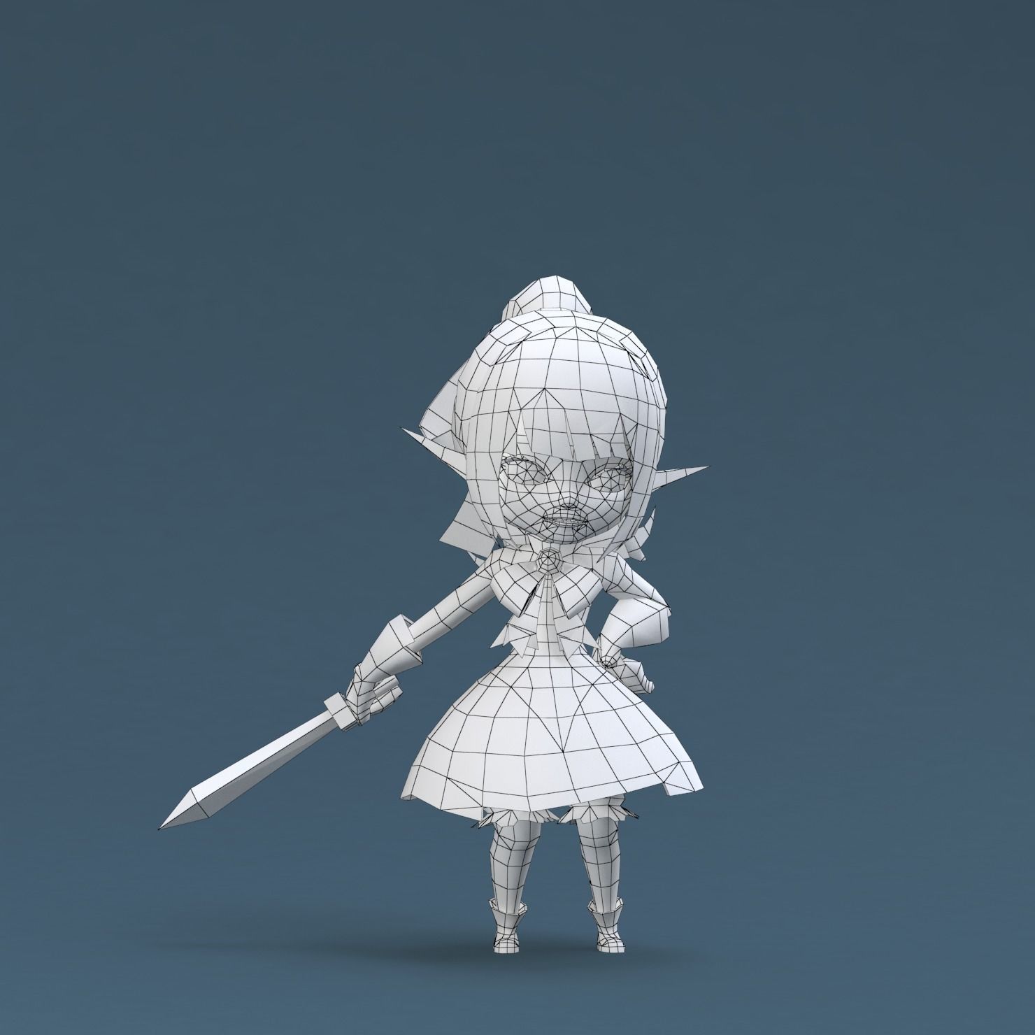 Gameready-Cena legend of zelda Low-poly 3D model_7