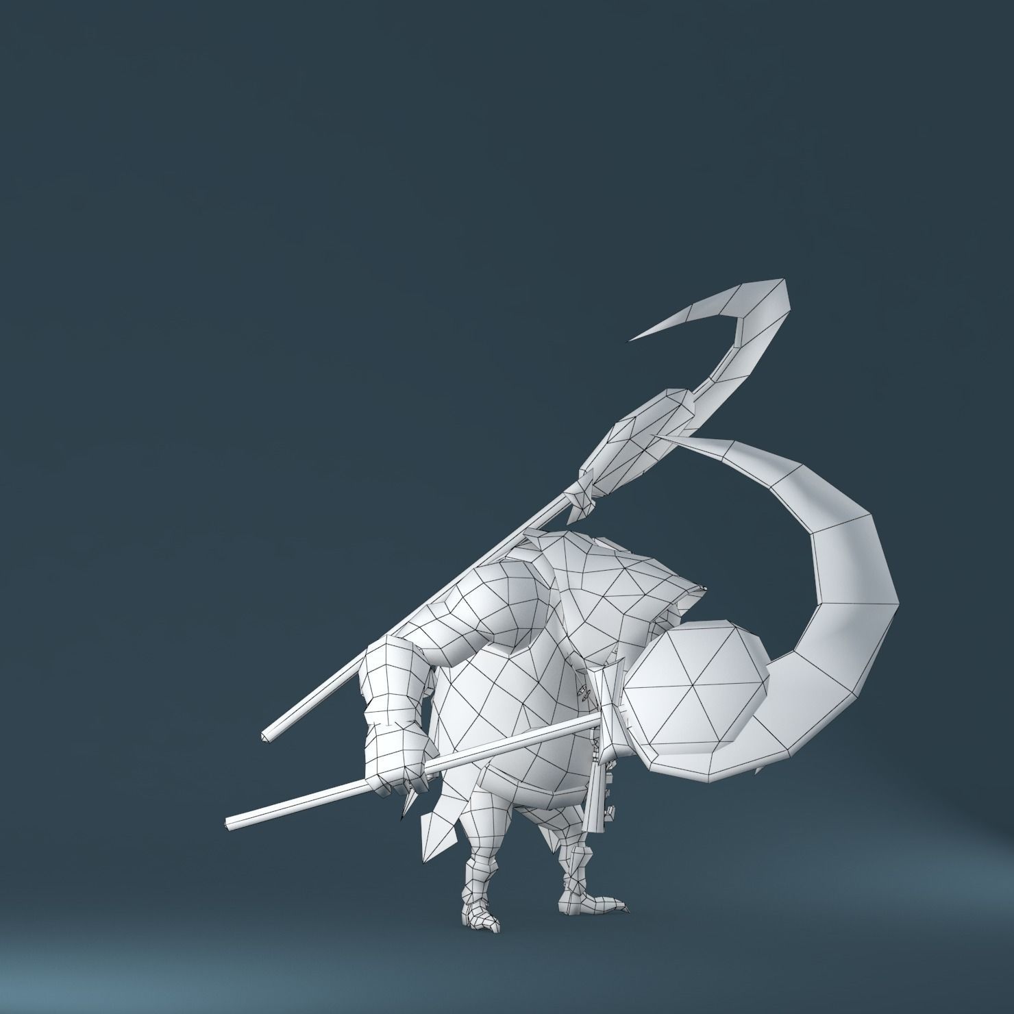 Gobling Ripper Low-poly 3D model_8