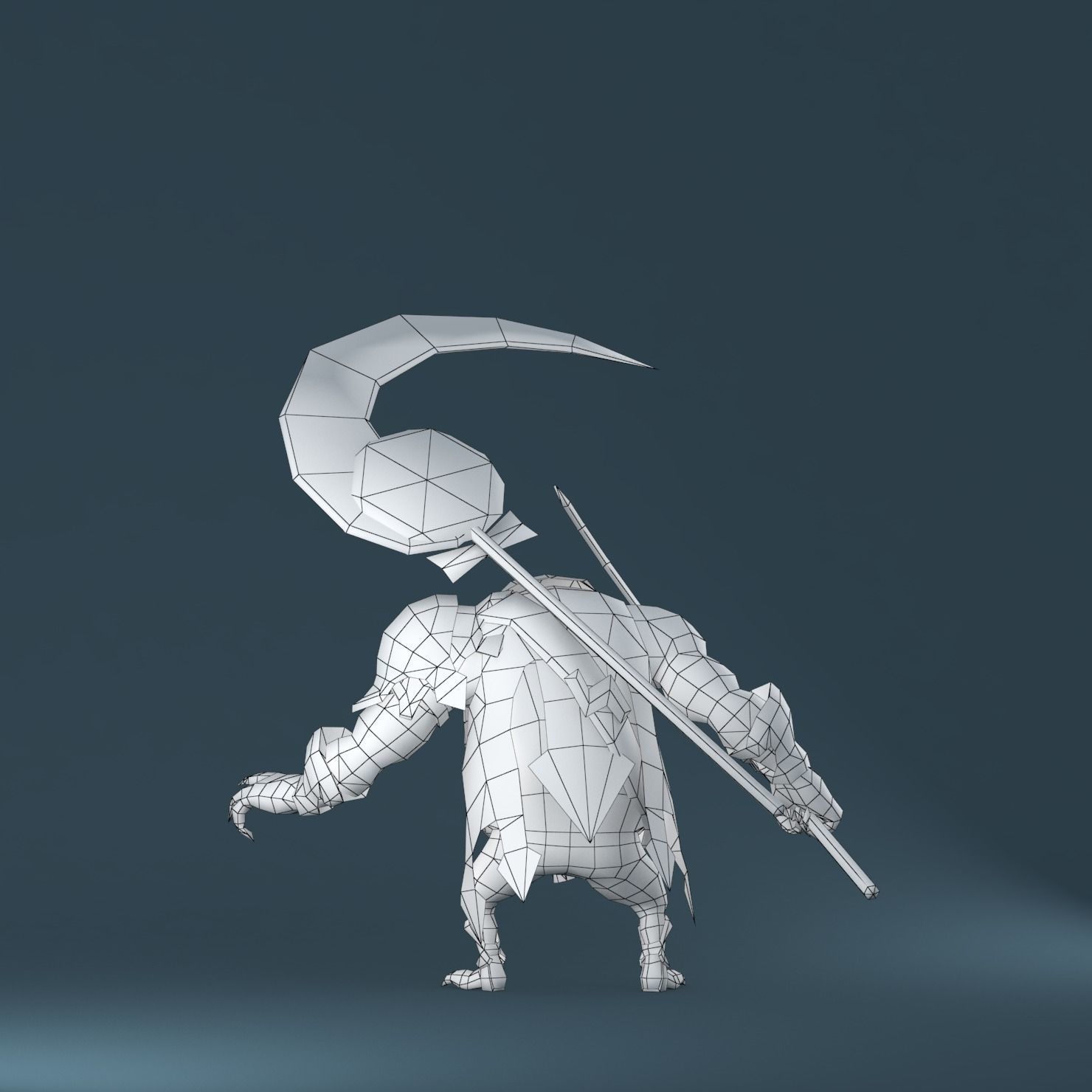 Gobling Ripper Low-poly 3D model_10