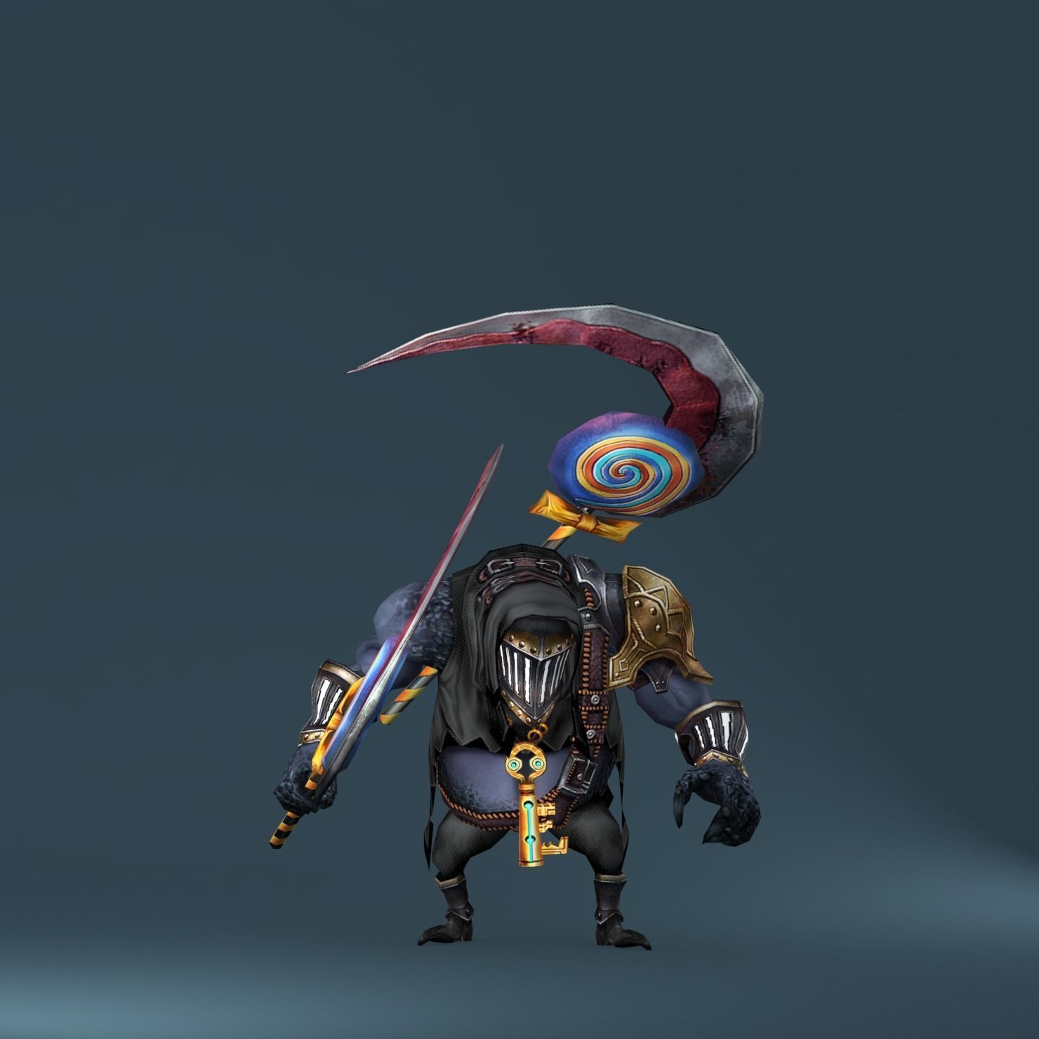 Gobling Ripper Low-poly 3D model_1