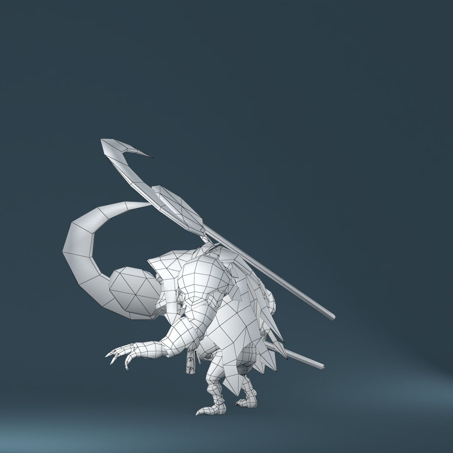 Gobling Ripper Low-poly 3D model_12