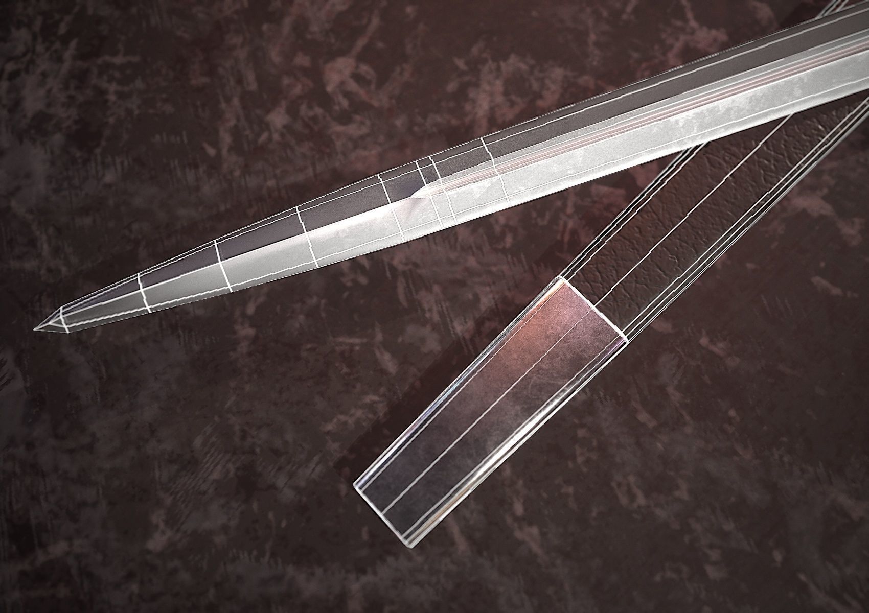 HIE Game Ready Sword D180226 Low-poly 3D model_11