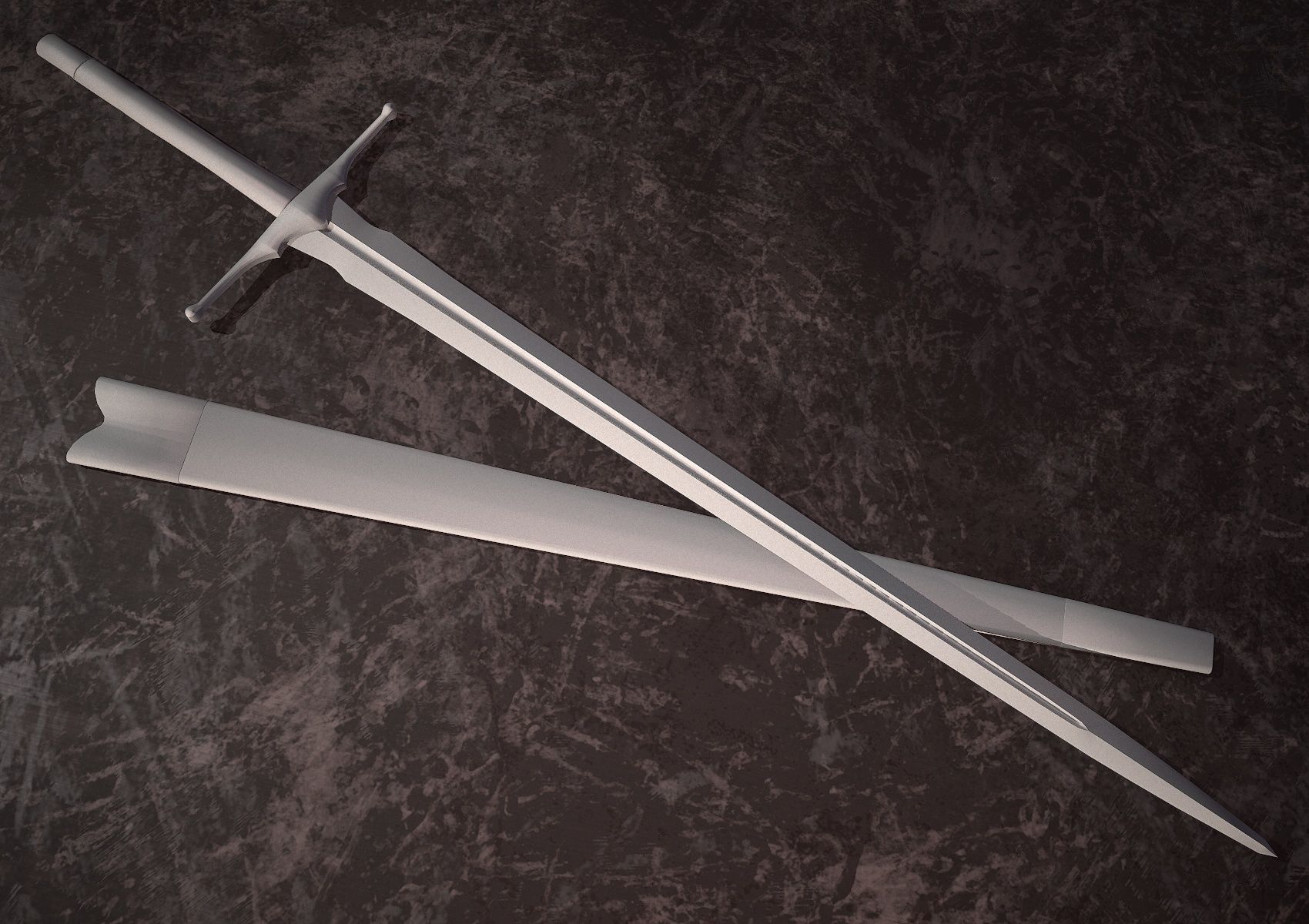 HIE Game Ready Sword D180226 Low-poly 3D model_16