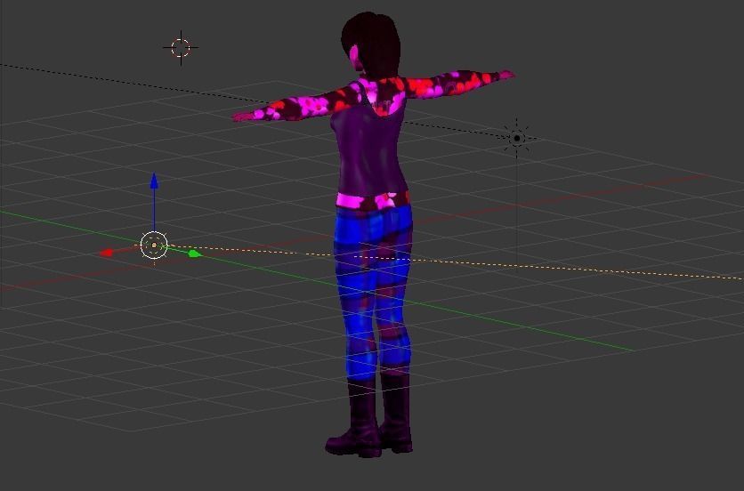 remo girl Free low-poly 3D model_2