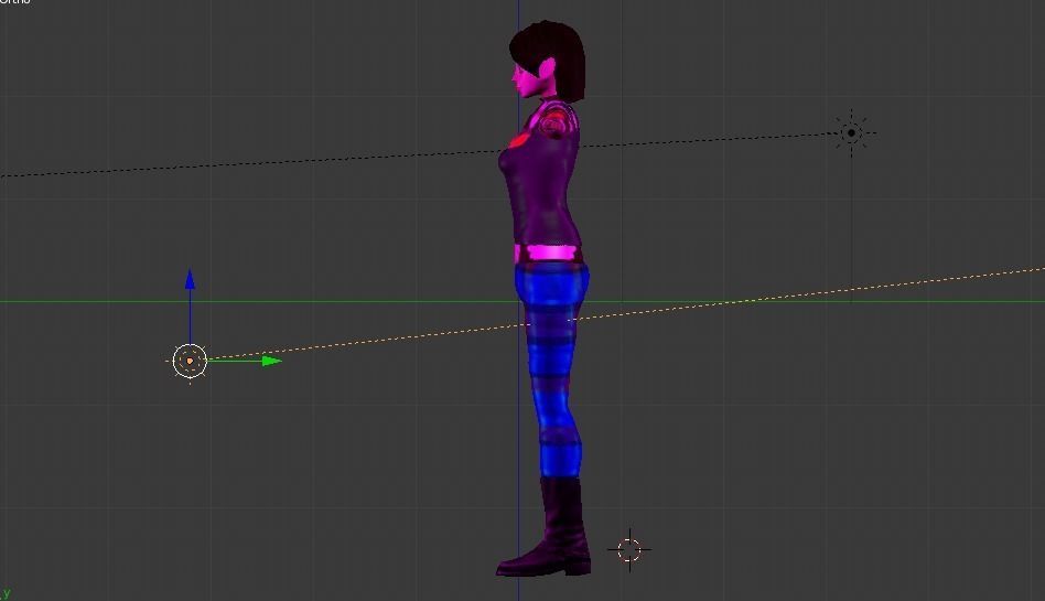 remo girl Free low-poly 3D model_5