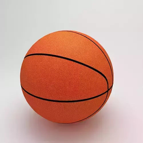 Basket ball sports low and high 3d model  Low-poly 3D model