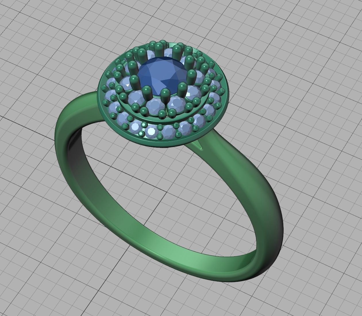 Paradise Own design Engagement ring printable 3dmodel 3D print model_4