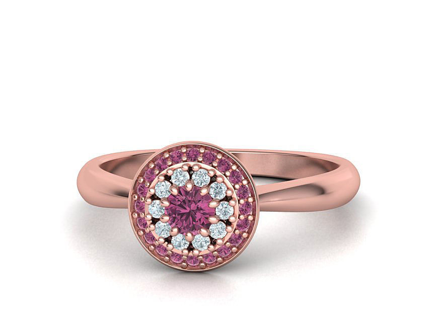 Paradise Own design Engagement ring printable 3dmodel 3D print model_13