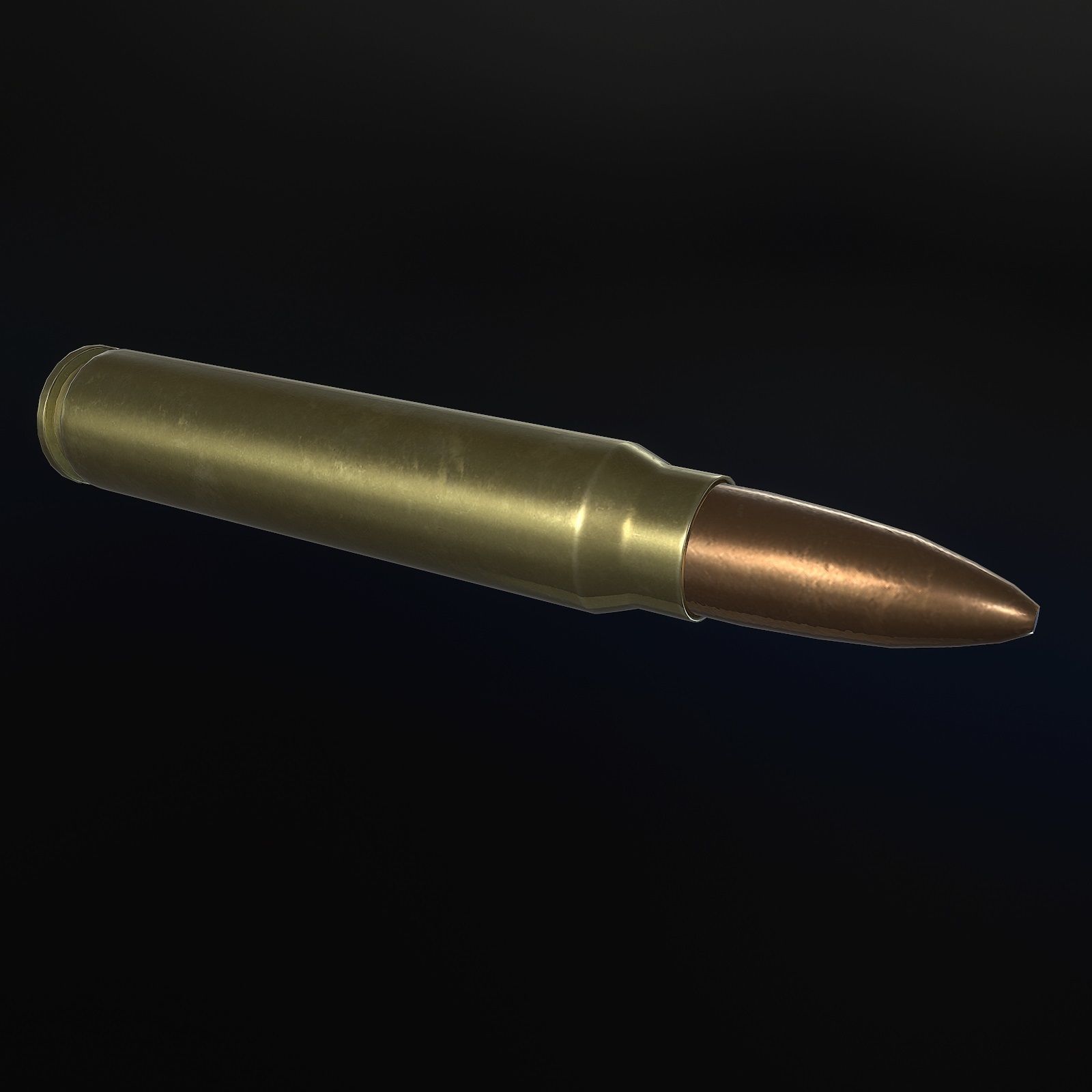 AWM Sniper Rifle Low-poly 3D model_9