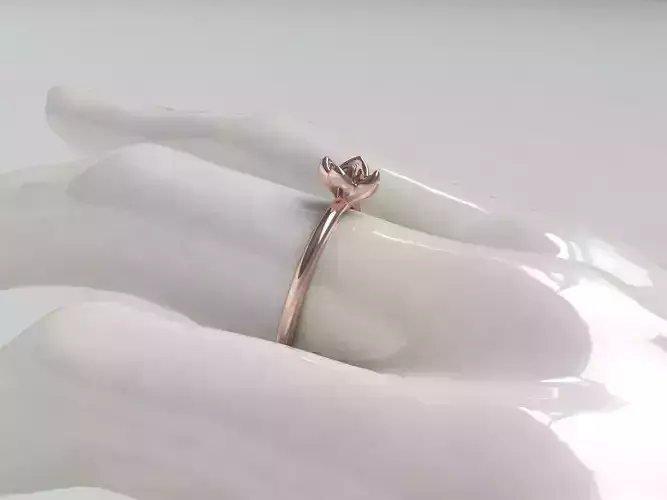 Flower ring- rose ring-Simple elegant ring