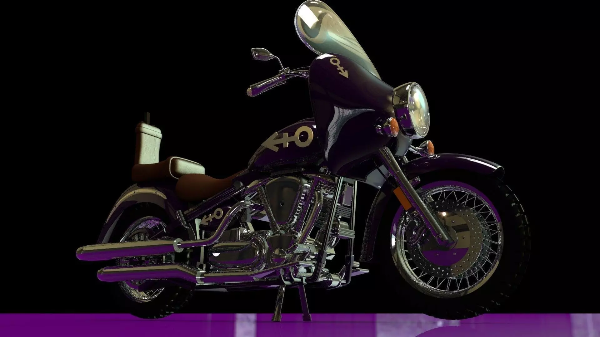 Prince Purple Rain Bike 3D model