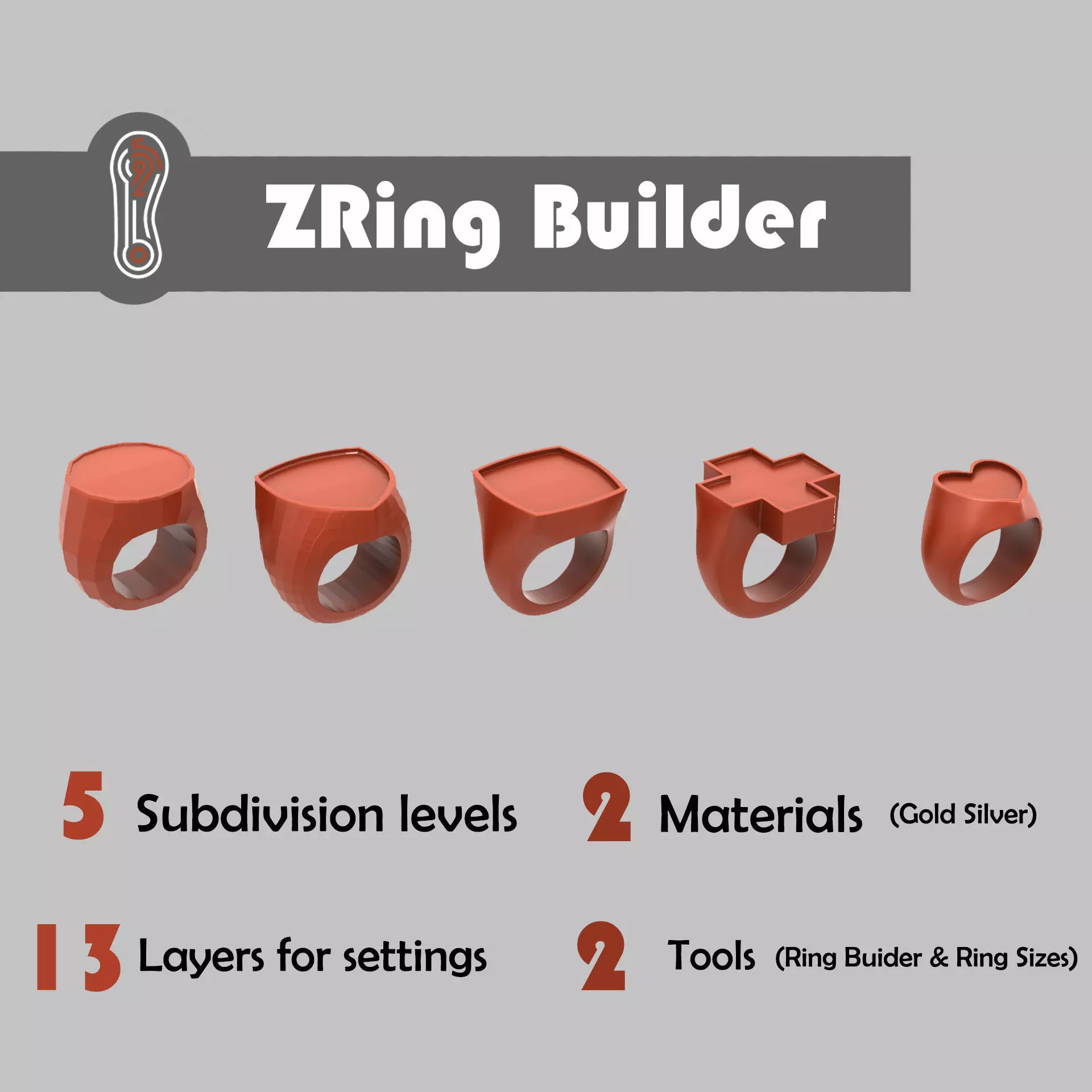 Zbrush Ring Builder 3D print model_0