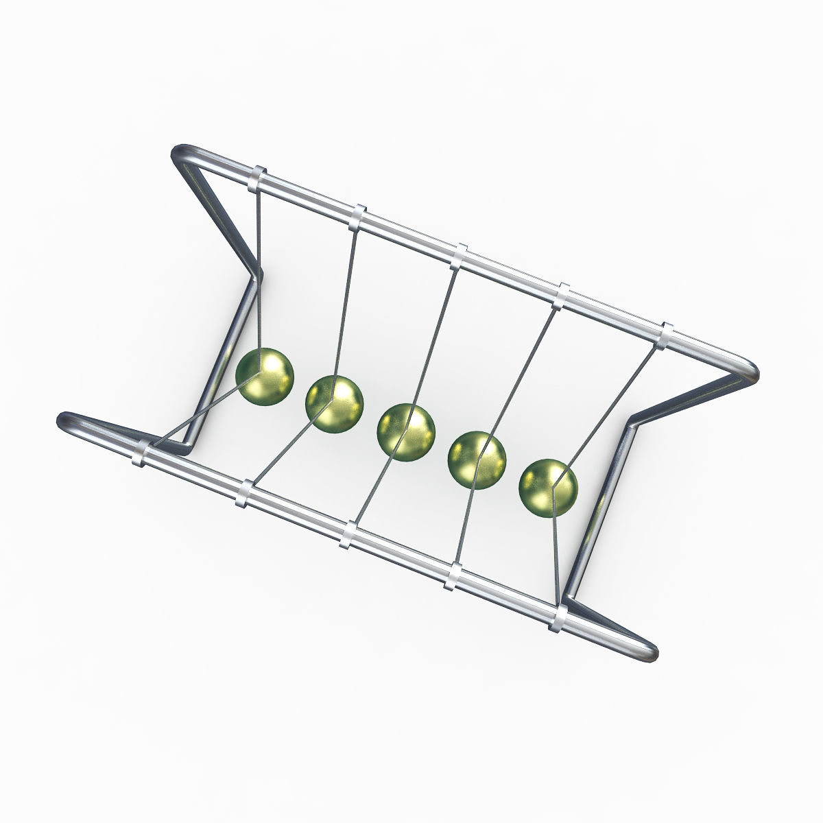 Newtons Cradle 3D model_1