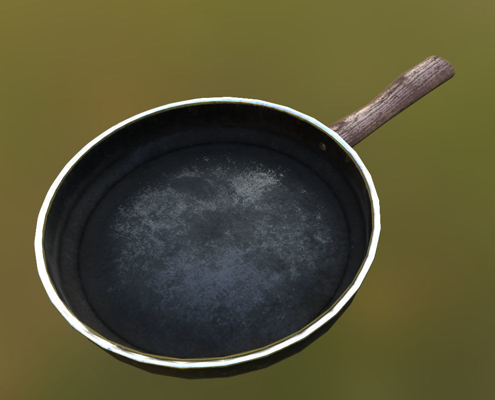 Kitchen Props Low-poly 3D model_6