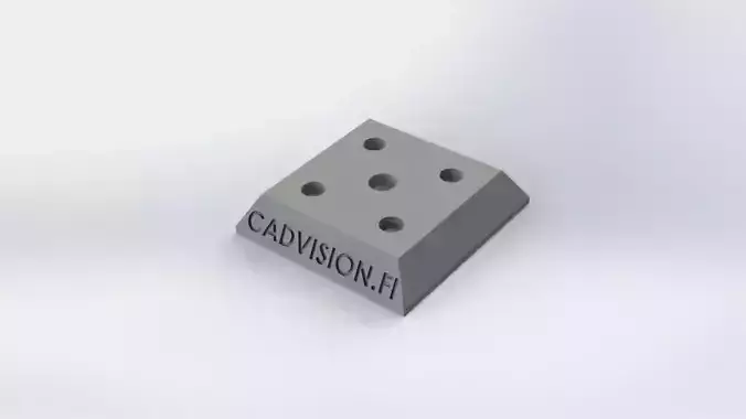 General mounting plate for tripod with quick connect Free 3D print model