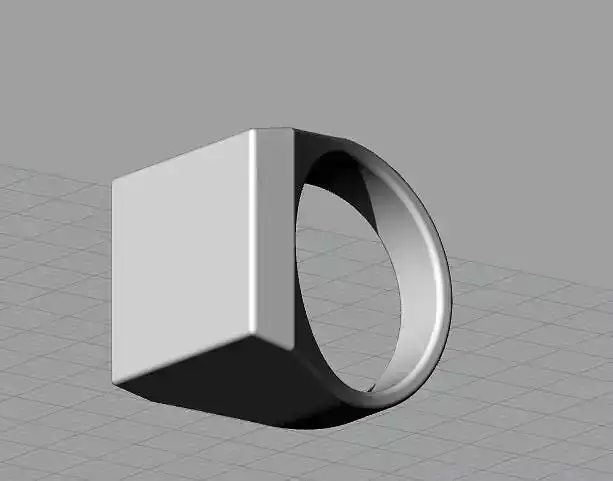 Mens Engravable Signet Ring