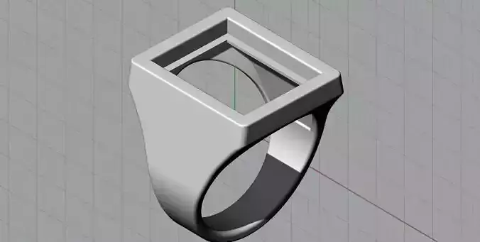 Mens Gemstone Signet Ring