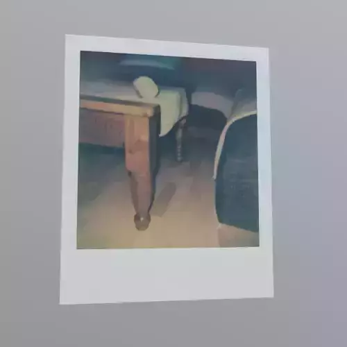 Polaroid Table Low-poly 3D model