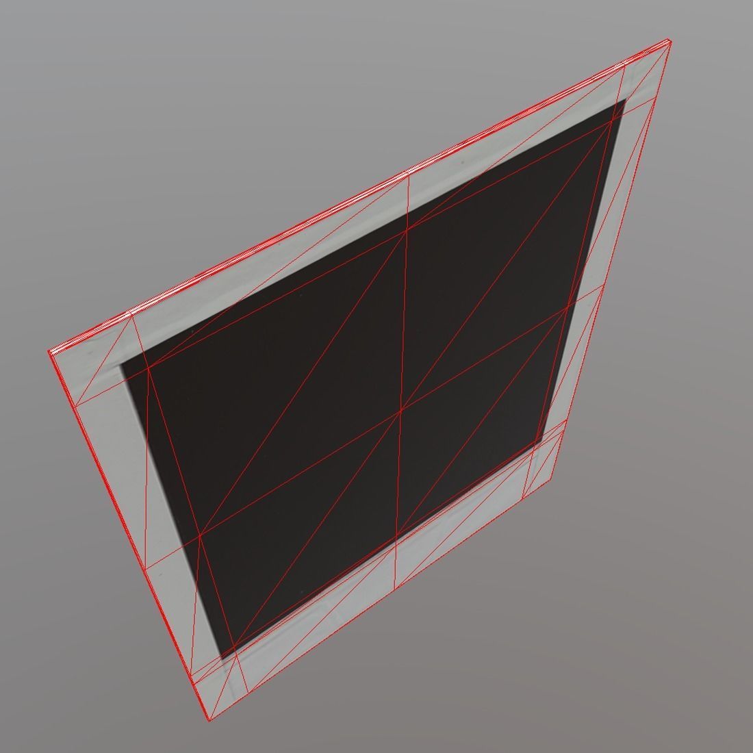 Polaroid Table Low-poly 3D model_5