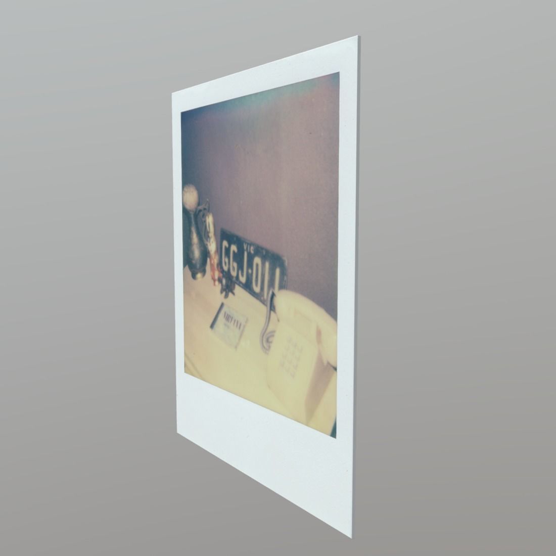Polaroid Phone Low-poly 3D model_1