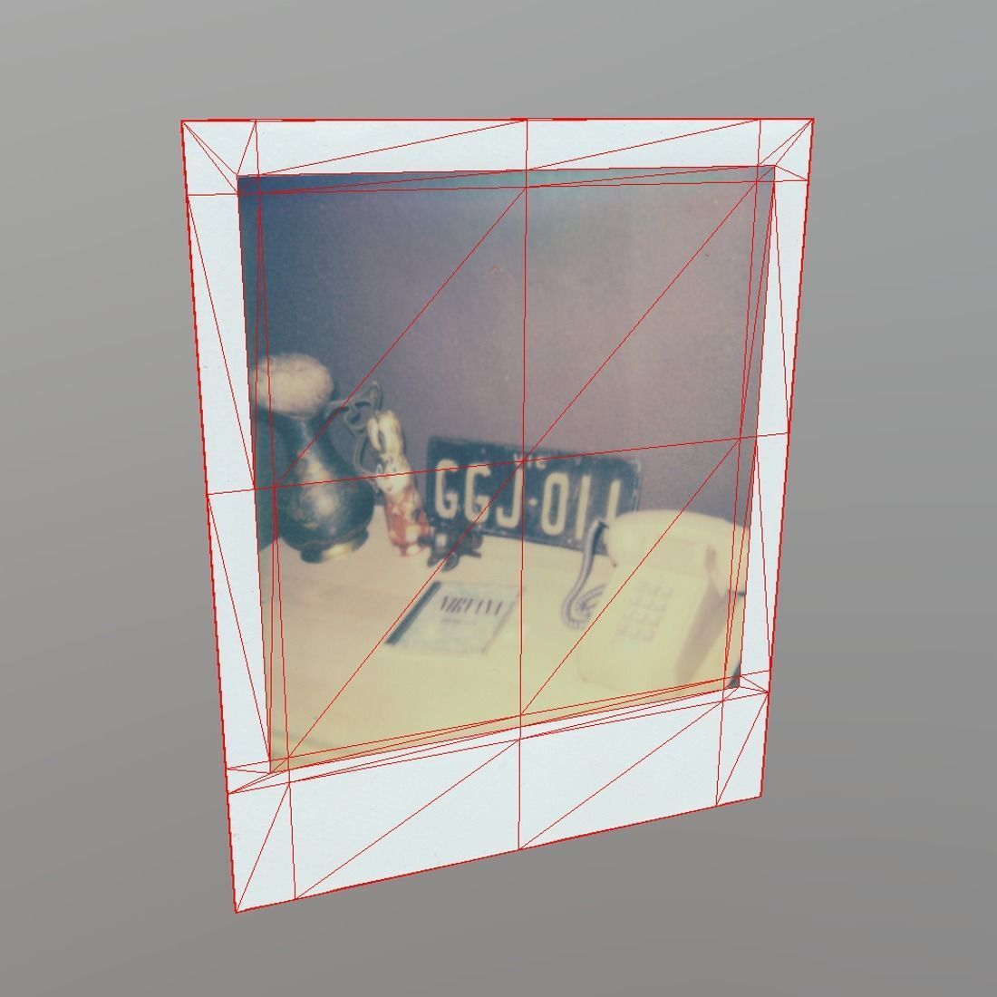 Polaroid Phone Low-poly 3D model_4