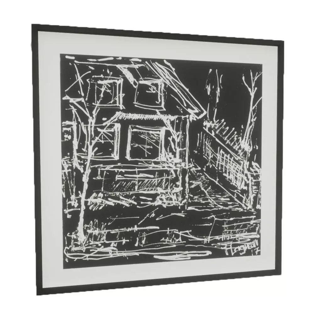 Picture Frame - House Low-poly 3D model_0