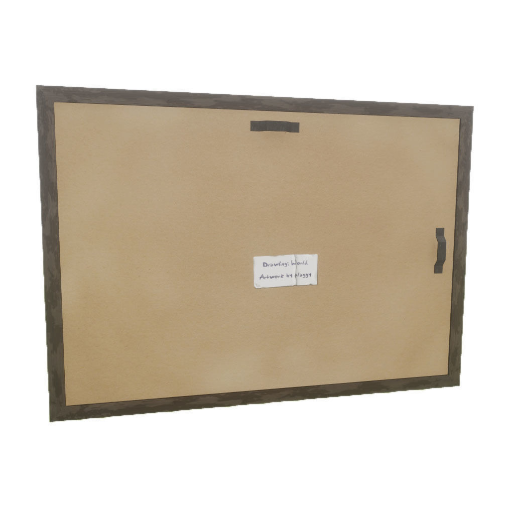 Picture Frame - World Low-poly 3D model_2