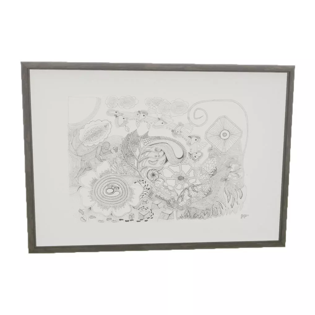 Picture Frame - World Low-poly 3D model_0