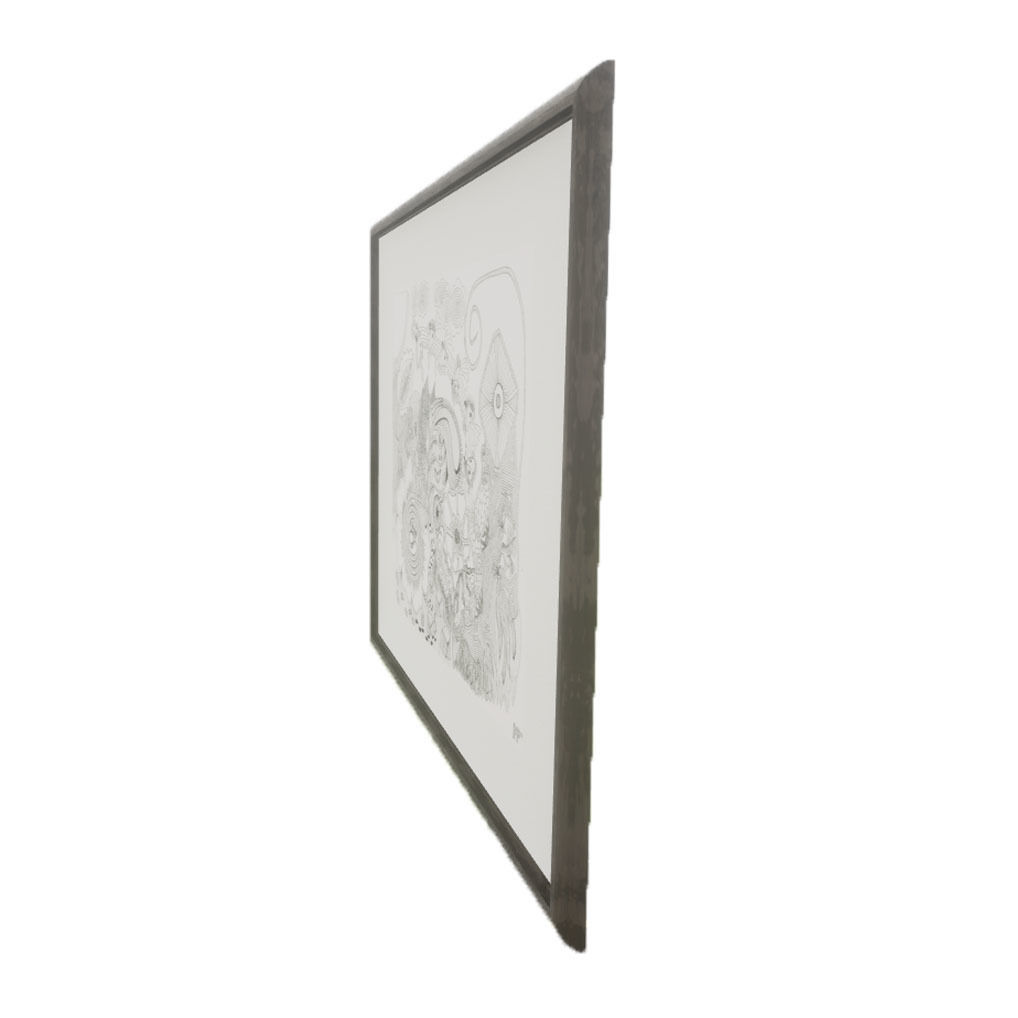 Picture Frame - World Low-poly 3D model_1