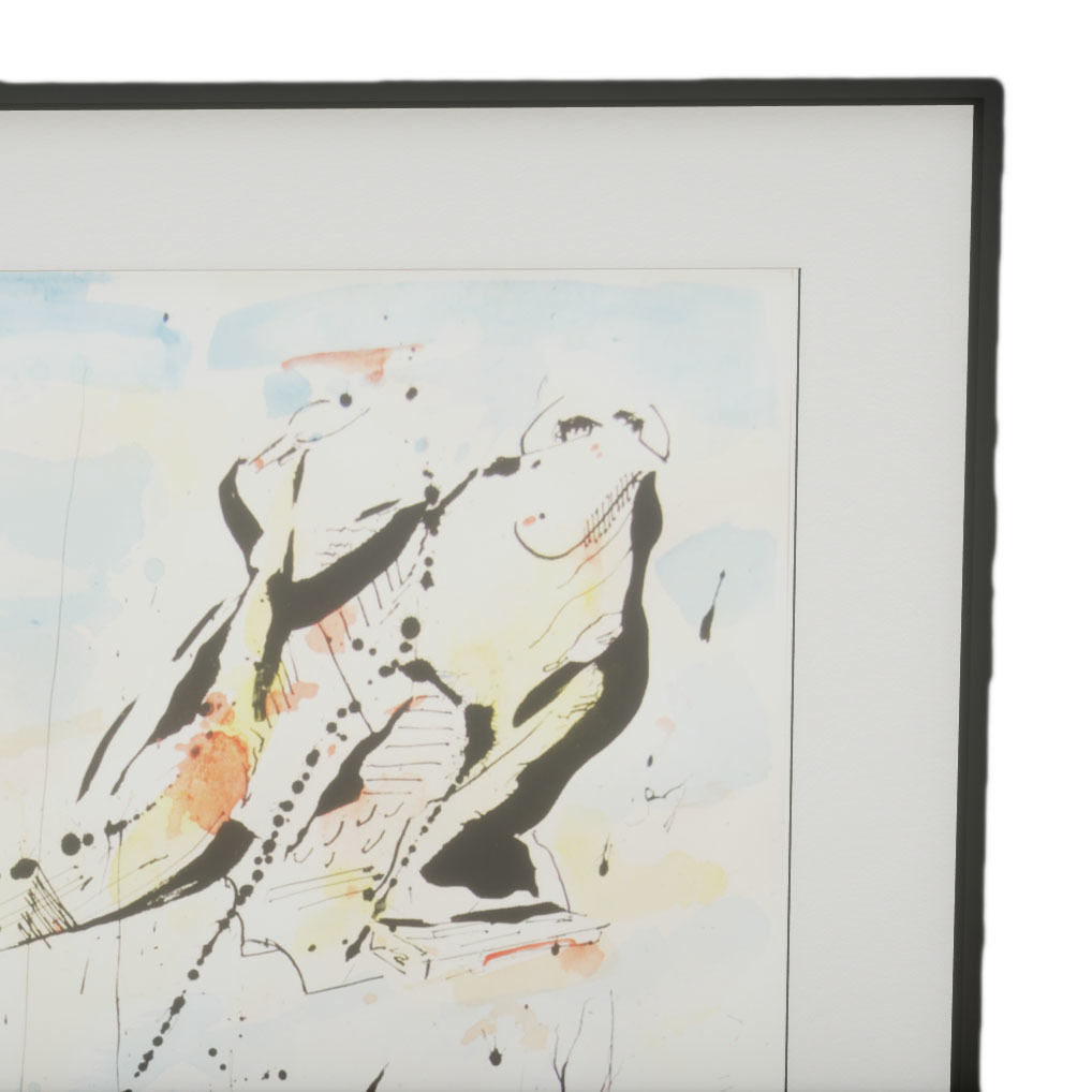 Picture Frame - Penguin and Amo Low-poly 3D model_3